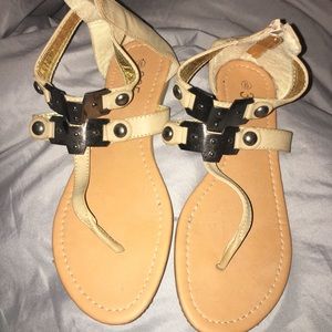 Cream Sandals